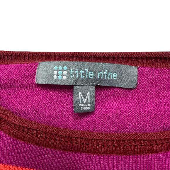 Title Nine Multicolor Striped Long Sleeve Top - Picture 6 of 10